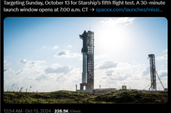 SpaceX星舰最快今晚第5次试飞！马斯克超大胆 首次用“筷子”夹火箭