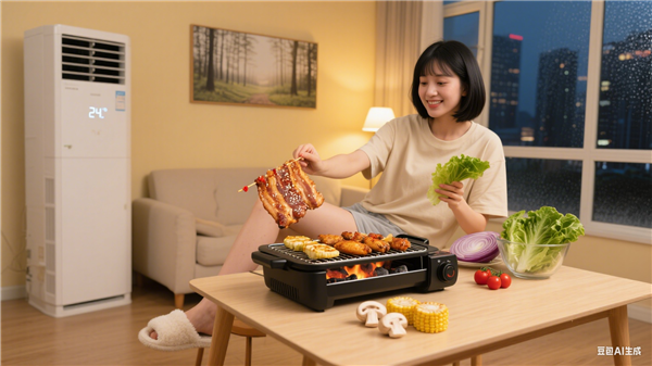 女子空调间里烧炭吃烧烤一氧化碳中毒 10天后才发作