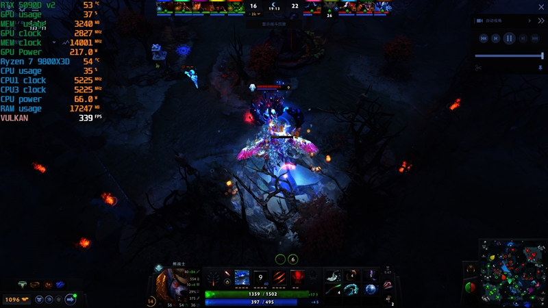 锐龙7 9800X3D网游、酷睿Ultra 9 285K对比：Intel搭配顶级8400MHz内存依然差距巨大