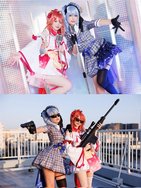 《生化4RE》阿什莉体模COS妮姬新装 黑衣黑丝很诱人