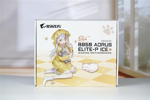 融入雕妹二次元设计！技嘉B850 AORUS ELITE-P ICE主板图赏