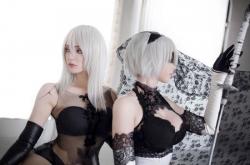 乌克兰美女《尼尔：机械纪元》COS：2B小姐姐爱你哦