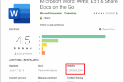 Microsoft Word Android版安装量突破10亿次