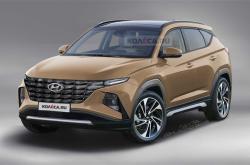 1.6T+四驱！现代全新途胜效果图曝光：或推纯电车型