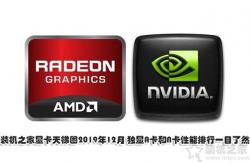 显卡天梯图2019年12月 独显A卡和N卡性能排行一目了然