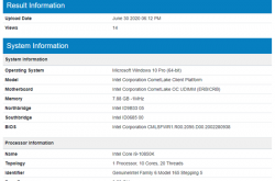 Intel i9-10850K首次曝光：i9-10900K降频、迎战锐龙3000XT