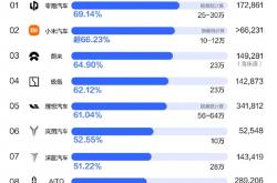 2024年车企KPI完成度榜单出炉：提前交付10万辆的小米汽车竟不是第一