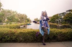 女装大佬Sneaky Cos《原神》刻晴美图 玩家：别打LOL了