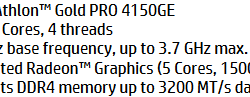 低功耗速龙金牌PRO 4150GE曝光：Zen2架构、集成Vega5 GPU