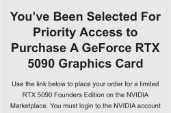 RTX 5090原价购买成真！NVIDIA发放新一轮优先资格