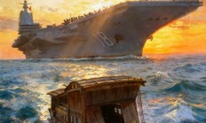 乌合麒麟新作：福建舰、南湖红船同框 接81192返航