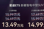猎鹰700驾驶辅助上车！星途ET5增程版上市：13.49万起