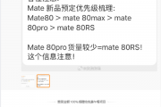 华为Mate 80系列备货量出炉：主推Pro Max 标准版管够放开买