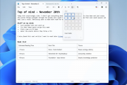 微软Windows记事本迎重磅新功能！可原生创建表格