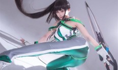 日本美女Cos《星刃》女主伊芙：还原度高