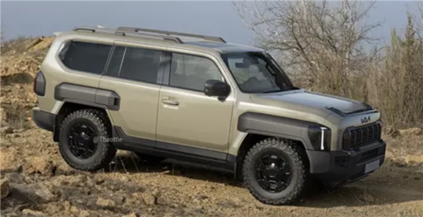 2.2T柴油+硬派造型!起亚新SUV假想图首曝:这颜值能打几分