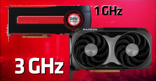 从1GHz到3GHz!AMD显卡五次遥遥领先
