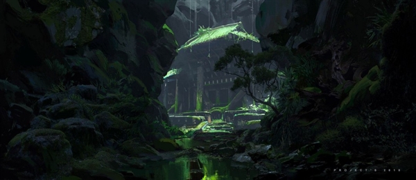 《黑神话:悟空》设计废稿原画 狮驼岭阴森恐怖