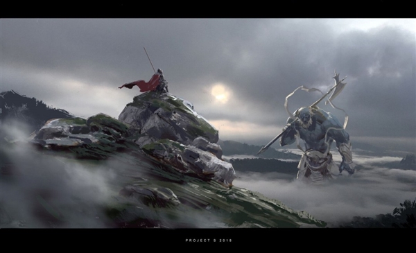 《黑神话:悟空》设计废稿原画 狮驼岭阴森恐怖