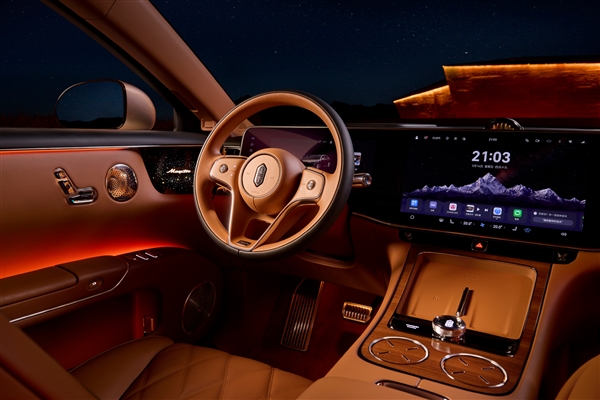 真水晶真实木 尊界S800内饰美图流出：国产顶级豪奢之选