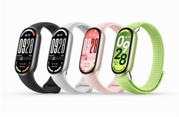 小米手环10/9真机对比图来了:史诗升级 首次四边等宽!