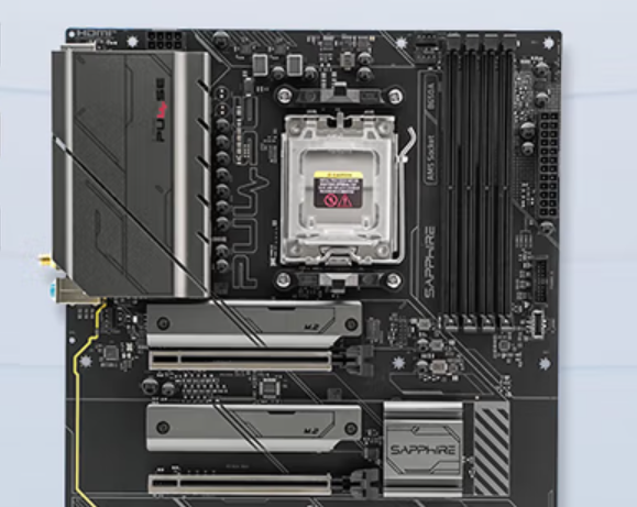 蓝宝石推出PULSE 脉动 B650A WIFI主板:双M.2插槽首发799元