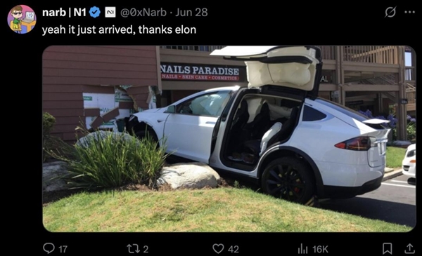 特斯拉“外卖式”交车：APP下单 全无人驾驶到家门