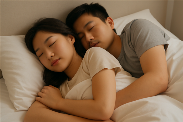 和爱人一起睡 真的更容易入睡！