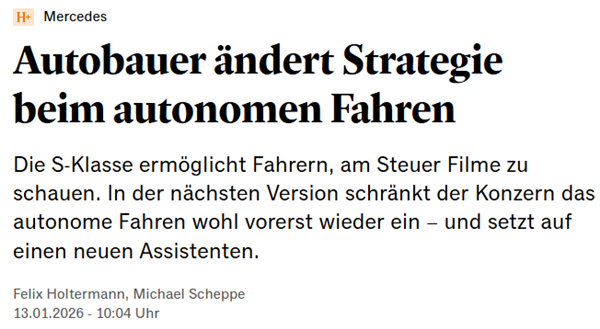奔驰用了四年时间 发现L3自动驾驶没有未来